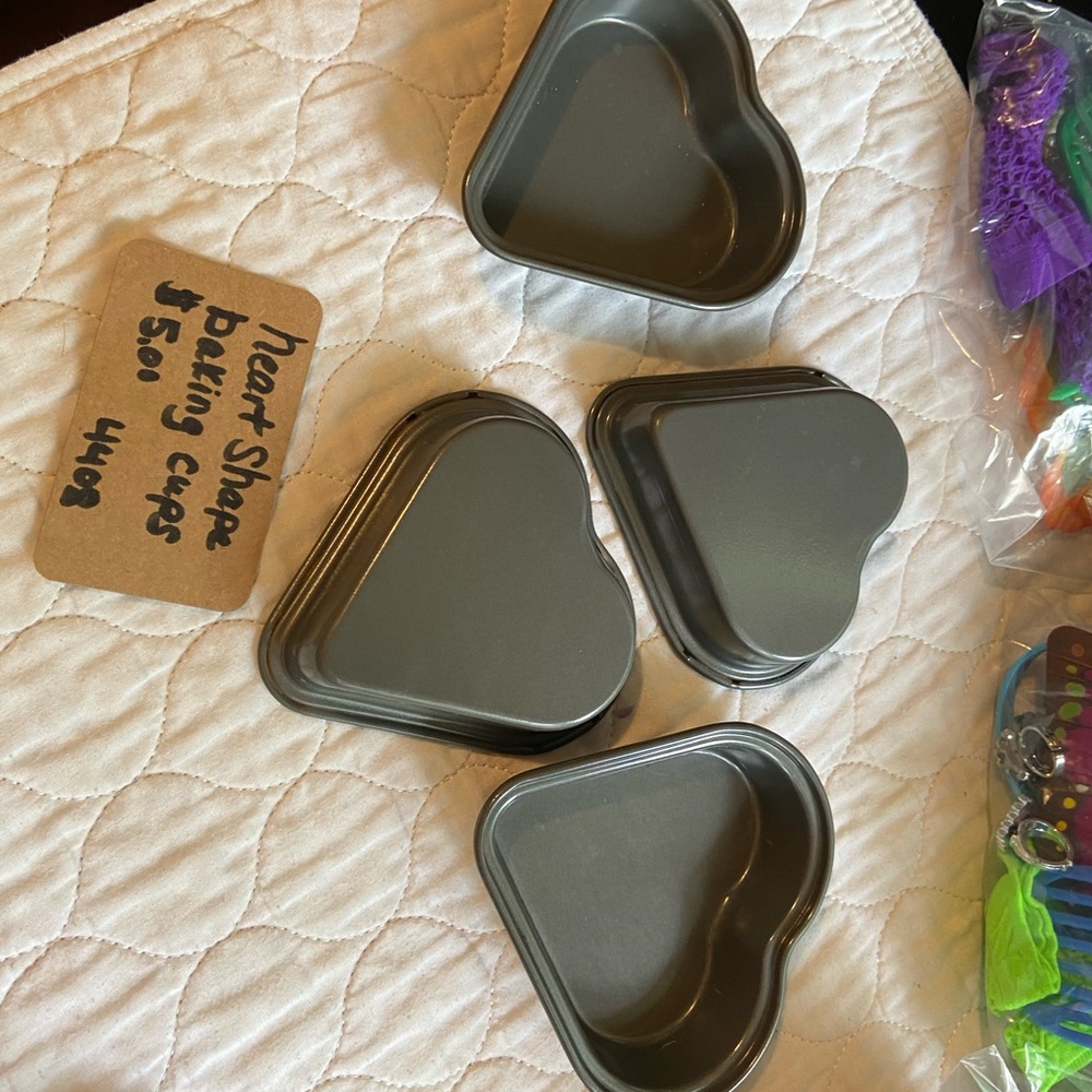 Heart shaped baking tins